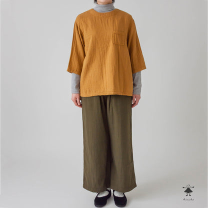 トリプルガーゼワイドパンツ