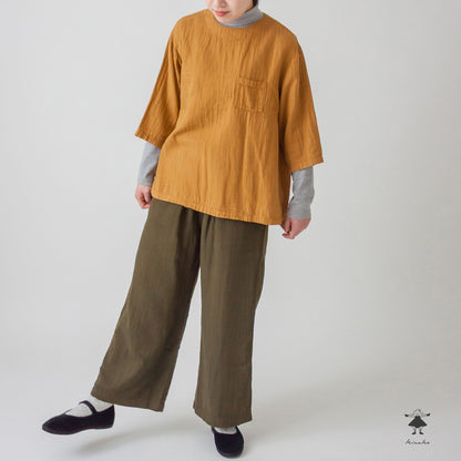 トリプルガーゼワイドパンツ