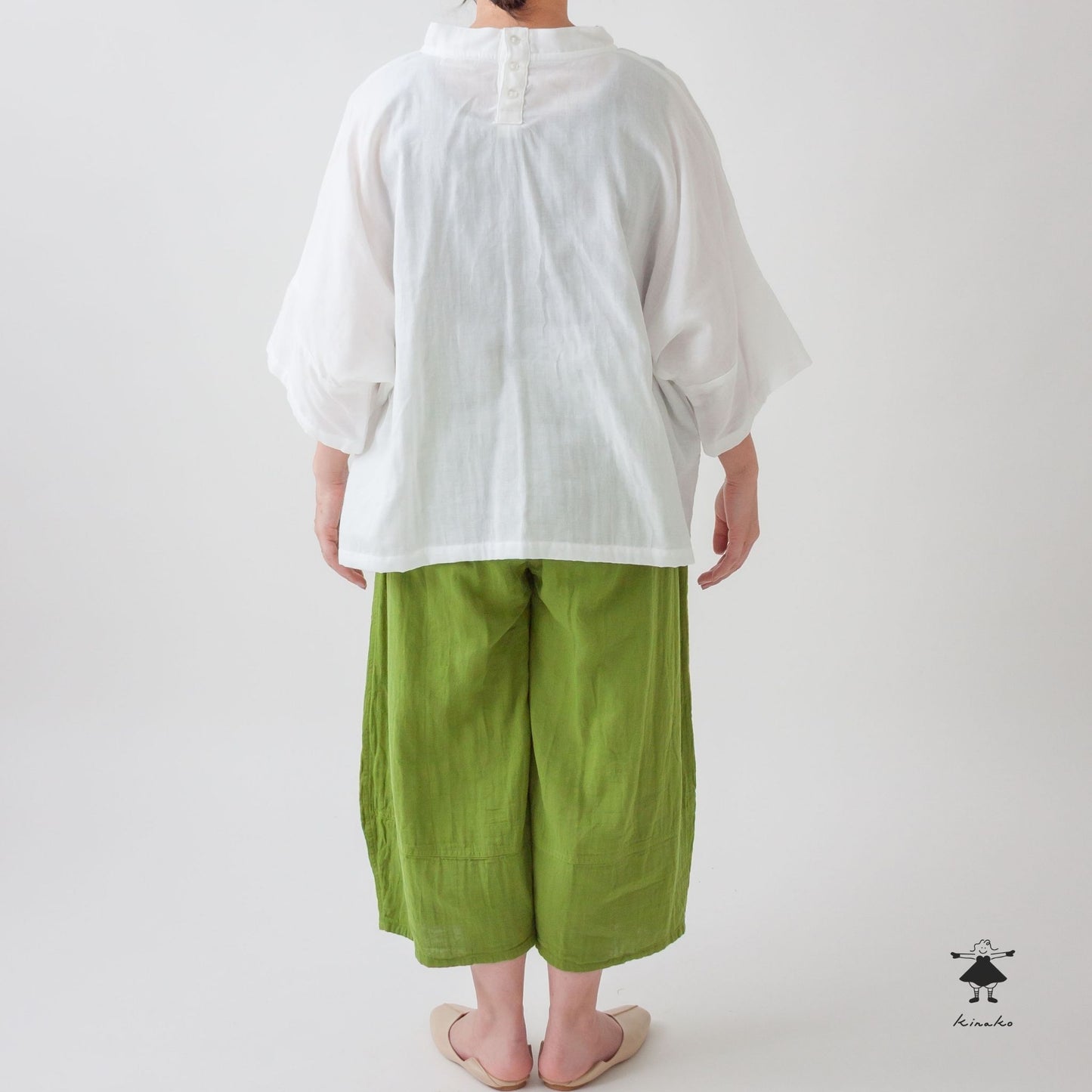 ダブルガーゼ七分丈ピエロパンツ