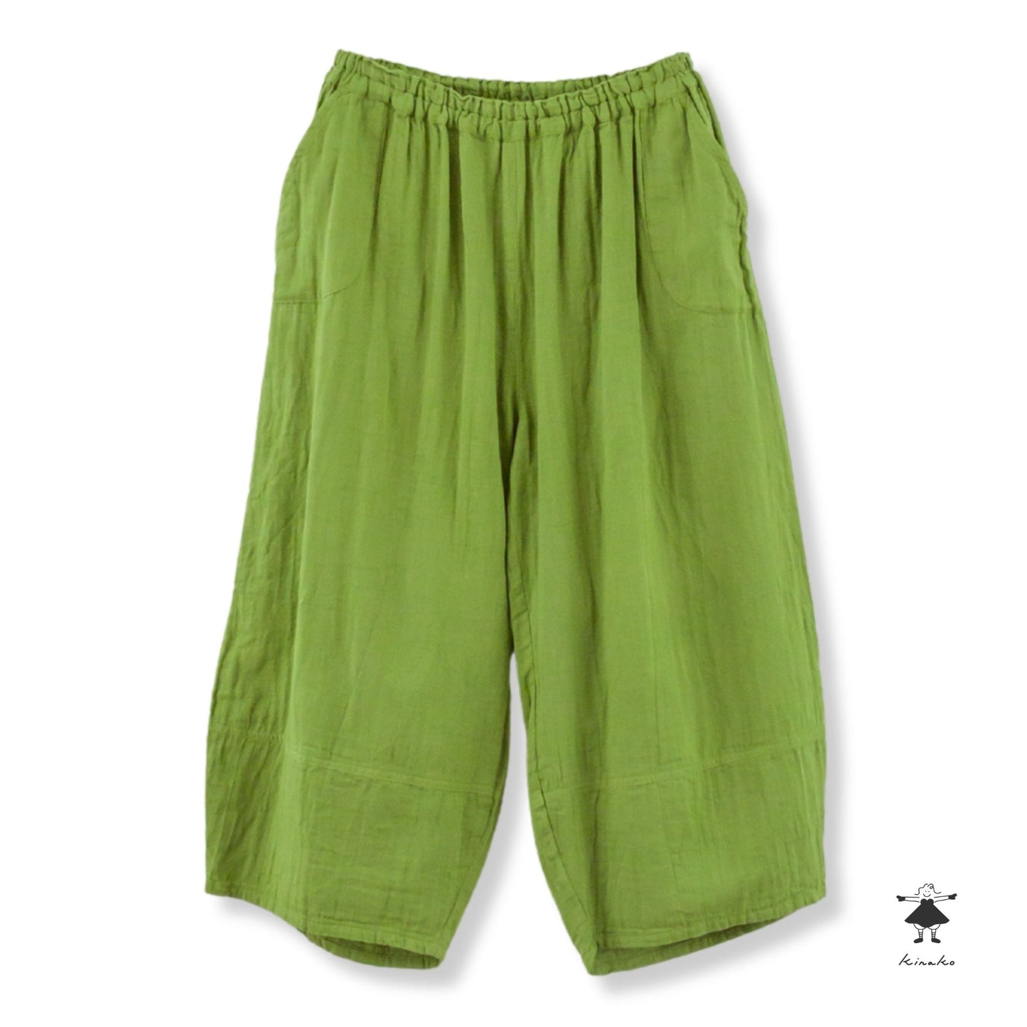 ダブルガーゼ七分丈ピエロパンツ