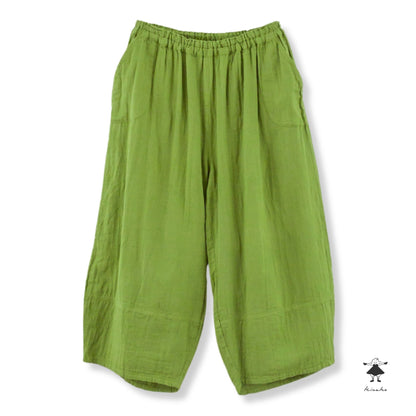 ダブルガーゼ七分丈ピエロパンツ