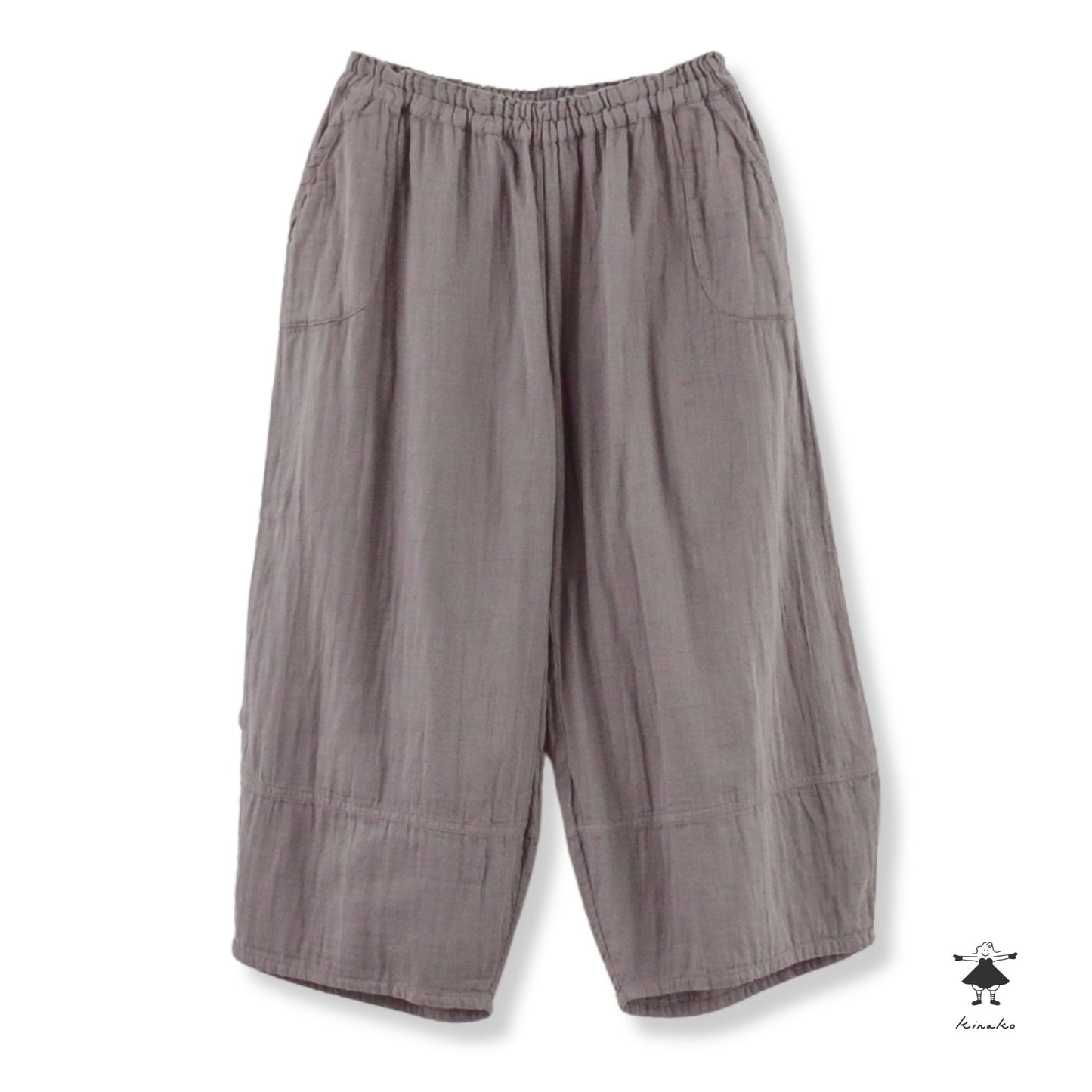 ダブルガーゼ七分丈ピエロパンツ