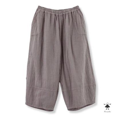 ダブルガーゼ七分丈ピエロパンツ