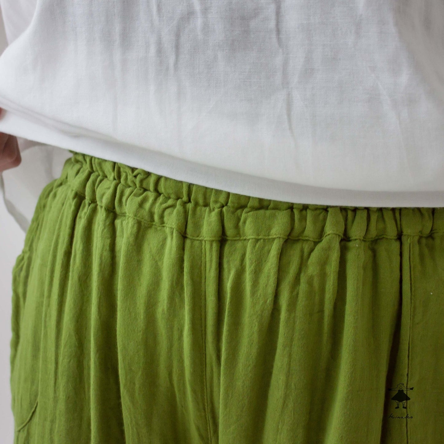 ダブルガーゼ七分丈ピエロパンツ