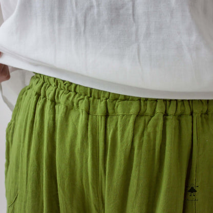 ダブルガーゼ七分丈ピエロパンツ