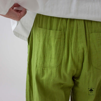 ダブルガーゼ七分丈ピエロパンツ