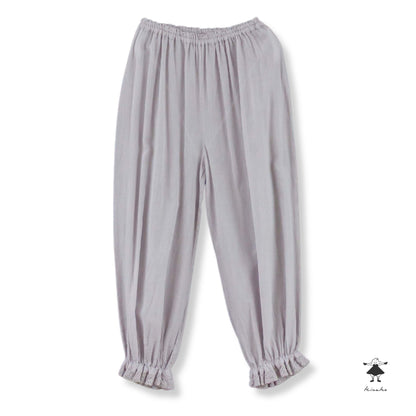 シングルガーゼ 裾レースペチパンツ