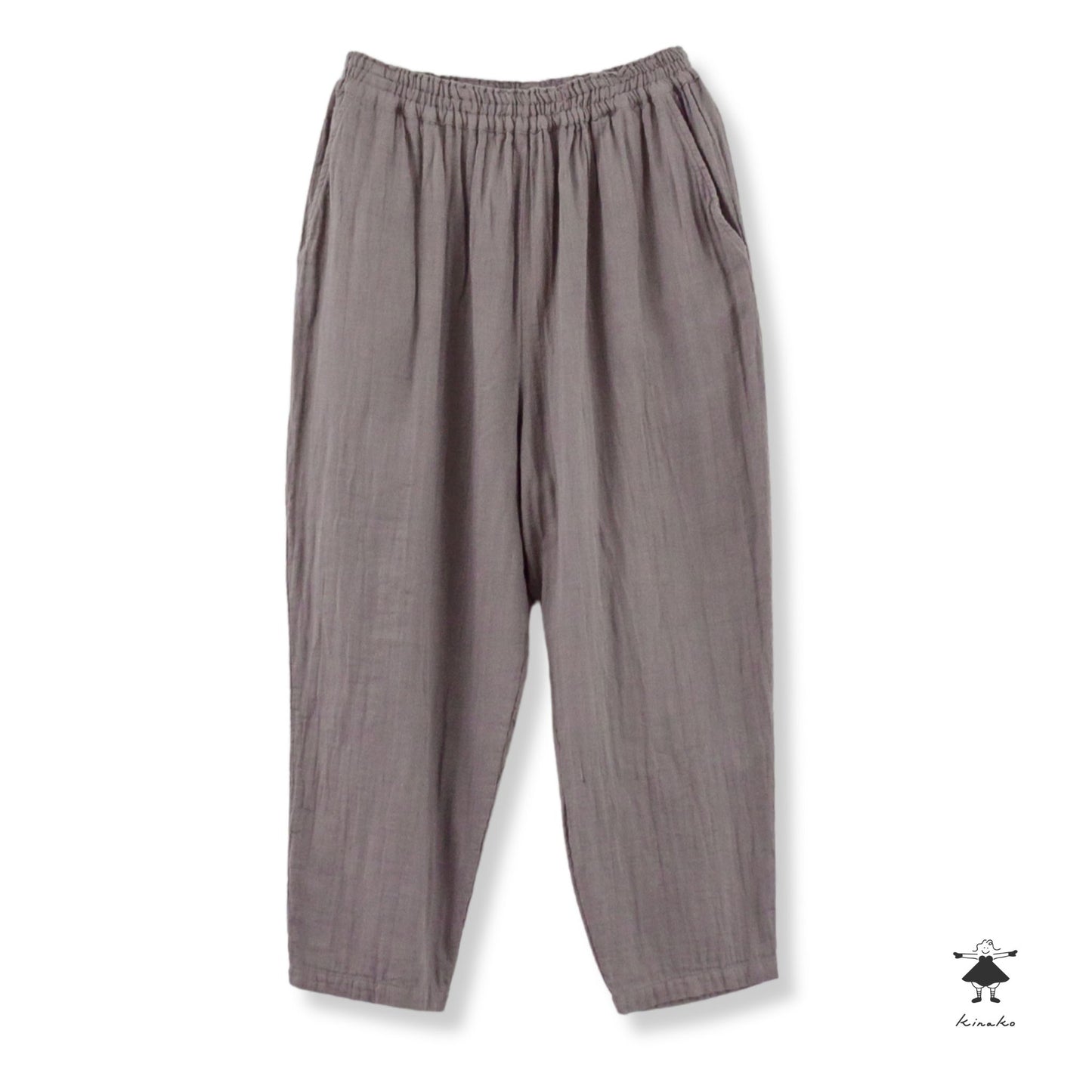 ダブルガーゼ後ポケットパンツ