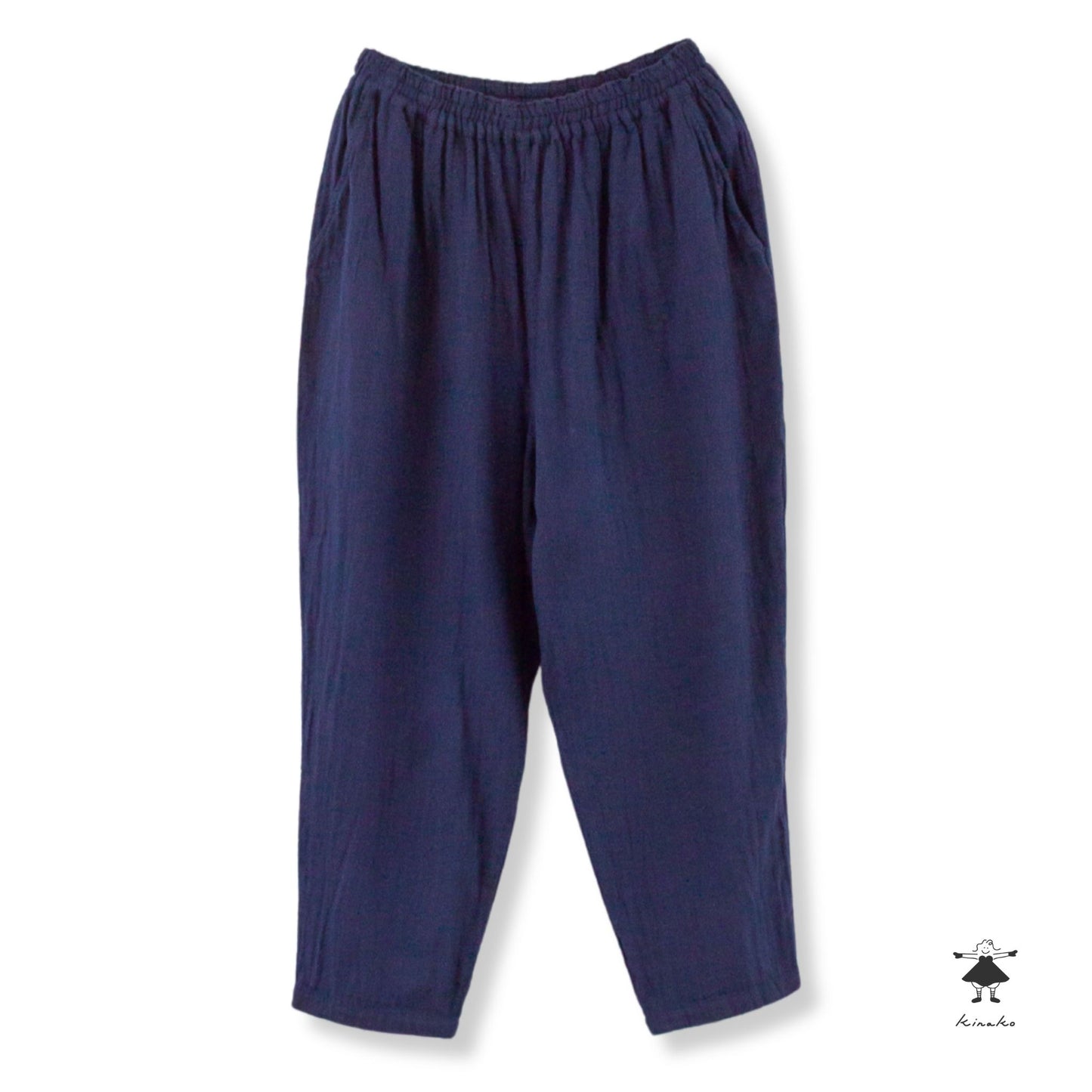 ダブルガーゼ後ポケットパンツ