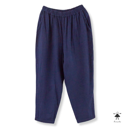 ダブルガーゼ後ポケットパンツ