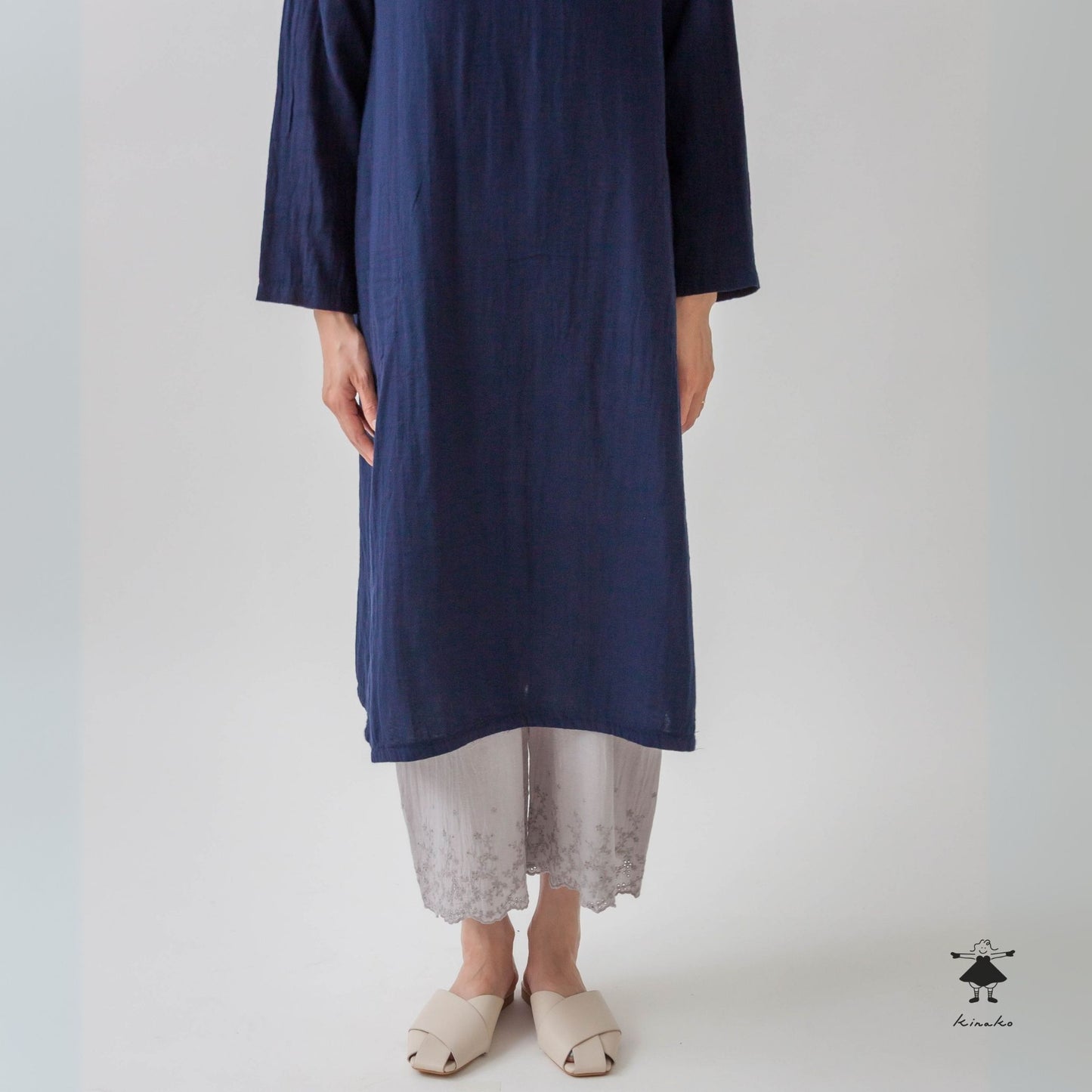 シングルガーゼスカラップペチパンツ