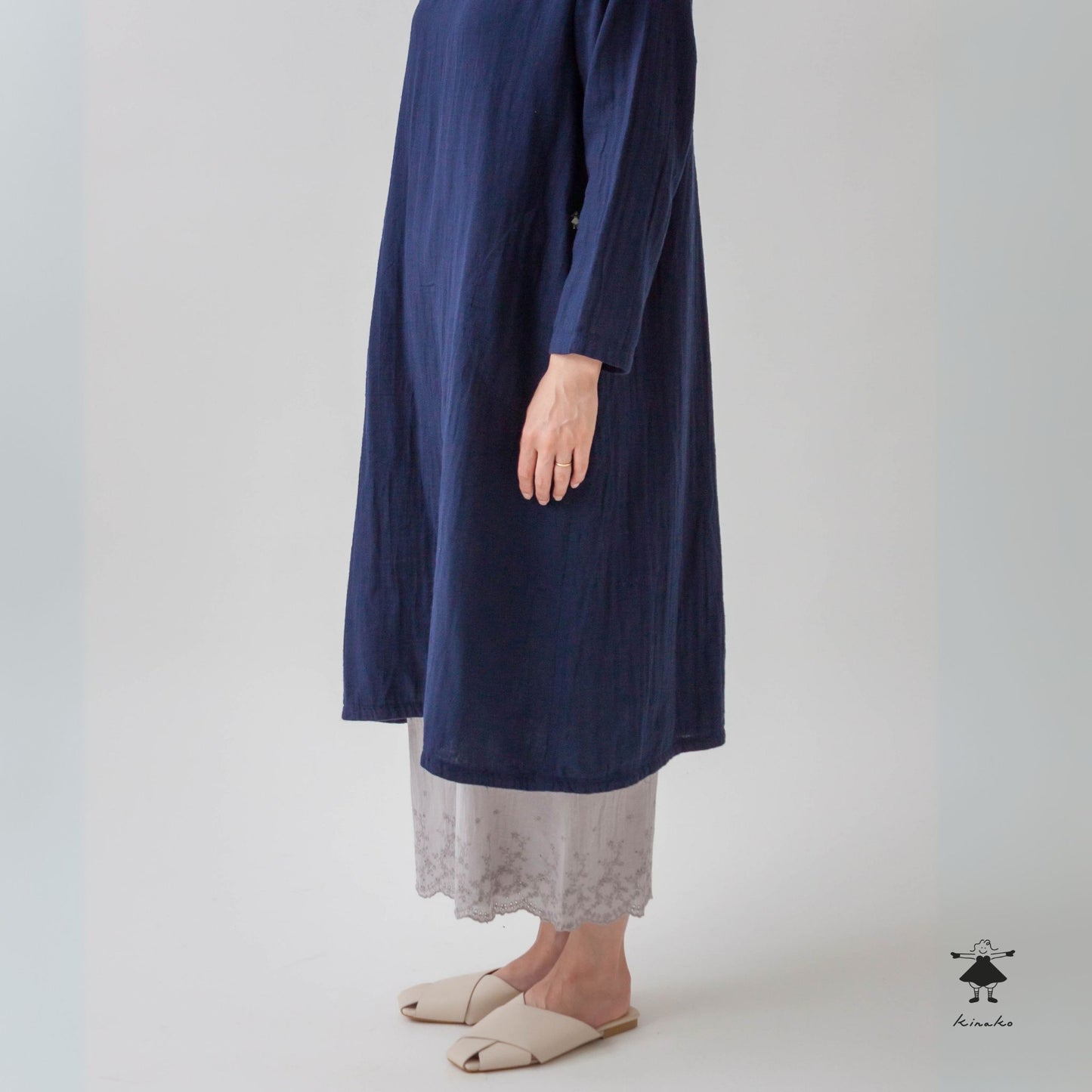 シングルガーゼスカラップペチパンツ