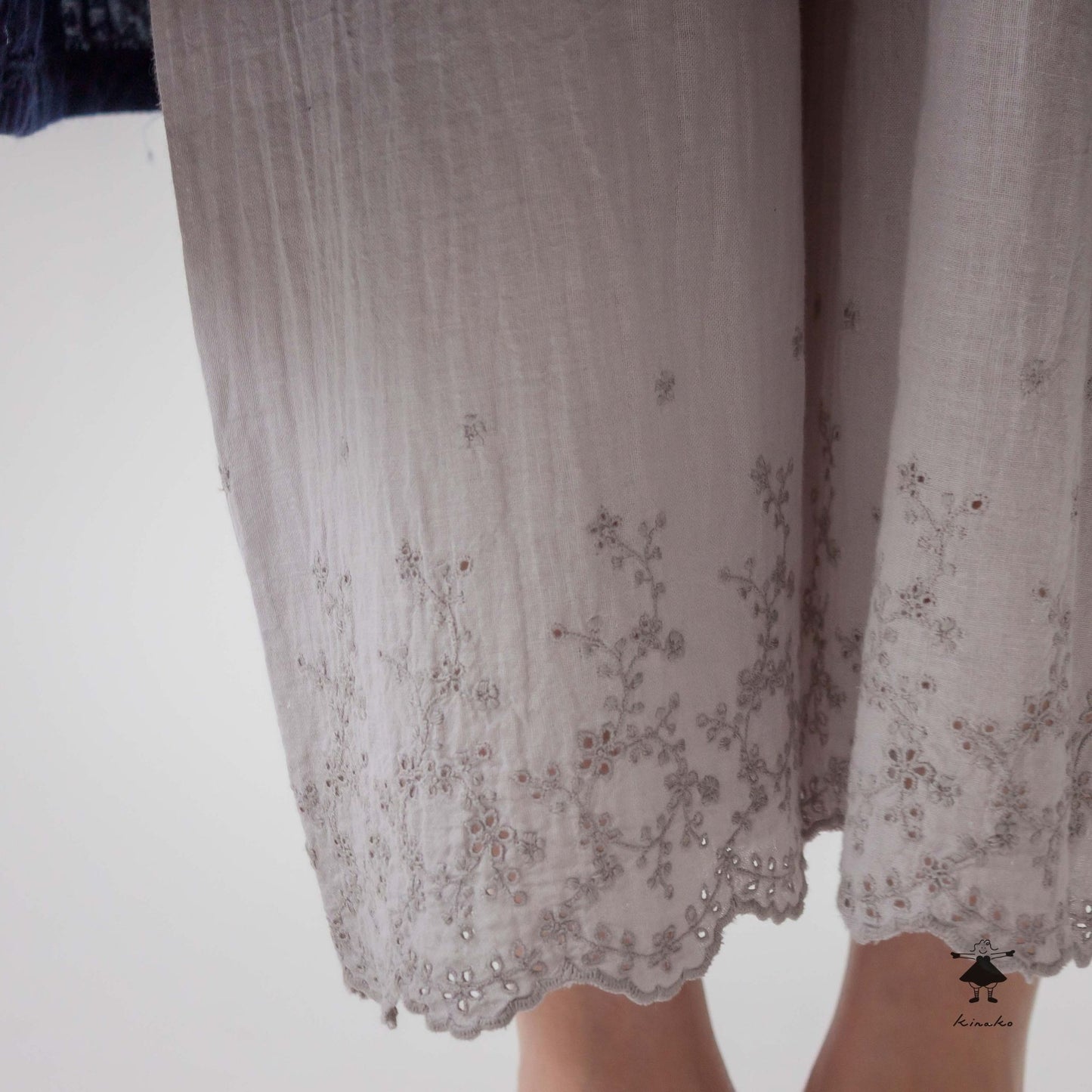 シングルガーゼスカラップペチパンツ