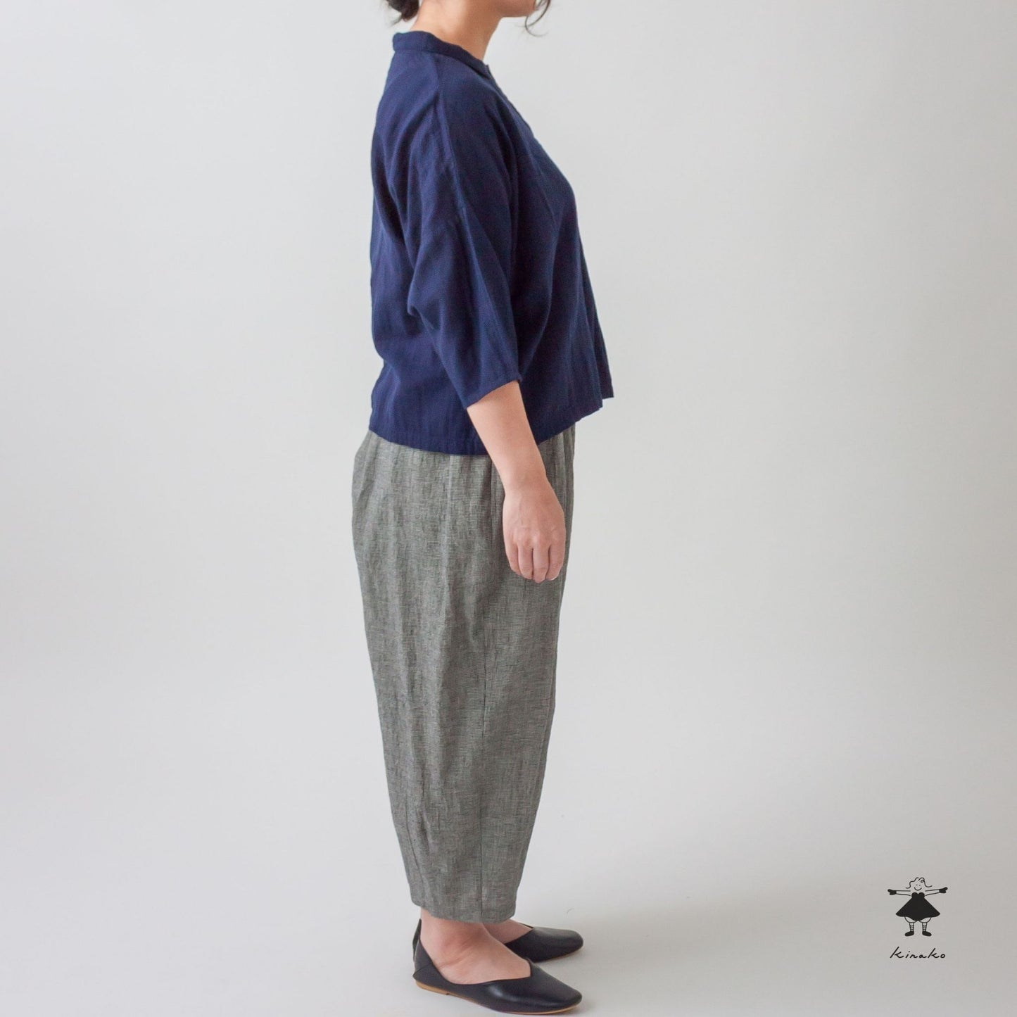 千鳥格子ダーツパンツ