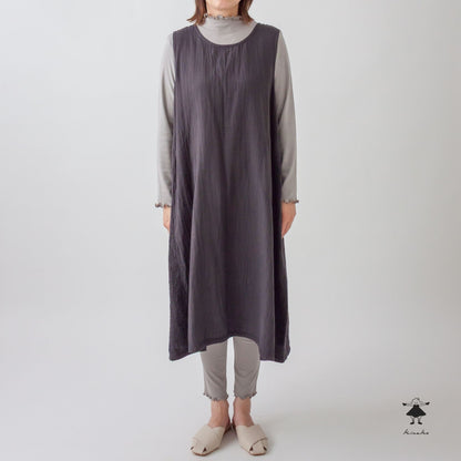 ダブルガーゼ脇切替ジャンパースカート