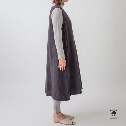 ダブルガーゼ脇切替ジャンパースカート