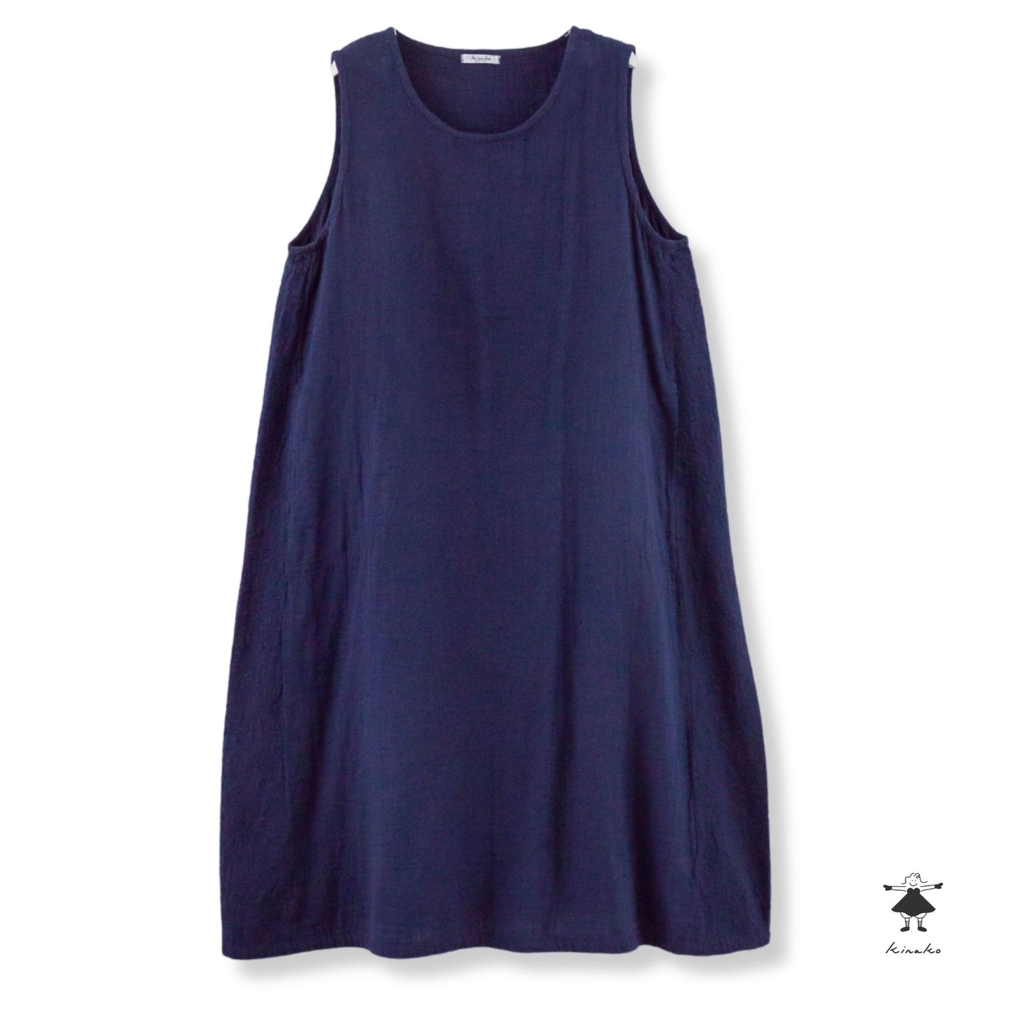 ダブルガーゼ脇切替ジャンパースカート