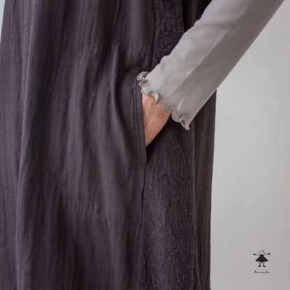 ダブルガーゼ脇切替ジャンパースカート