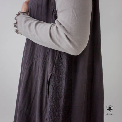 ダブルガーゼ脇切替ジャンパースカート