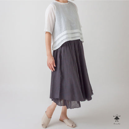シングルガーゼ ダブルフェイススカート