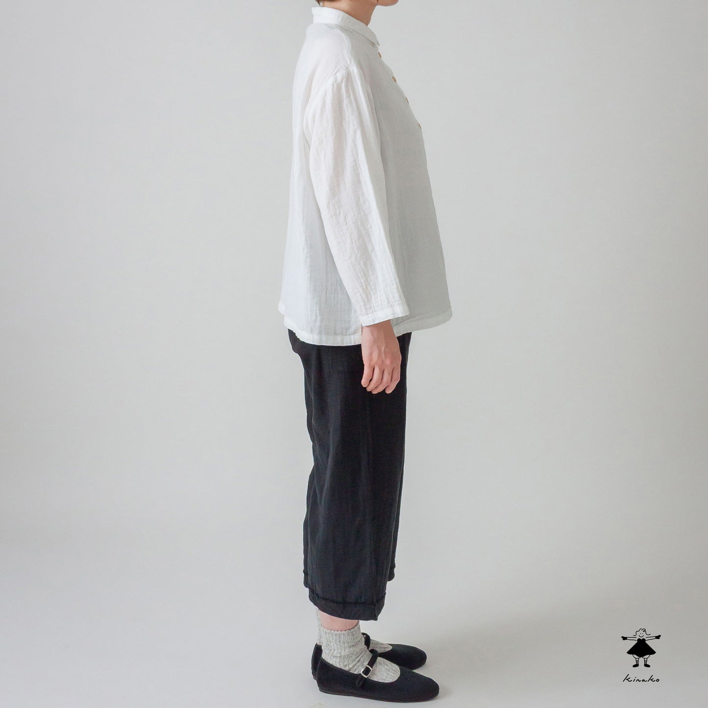 トリプルガーゼ ワイドパンツ