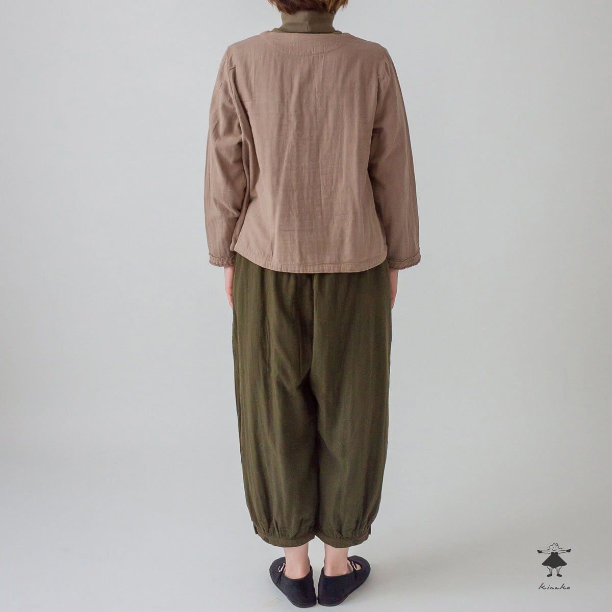トリプルガーゼ 裾カフスパンツ