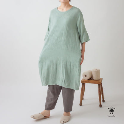 ダブルガーゼバルーンワンピース