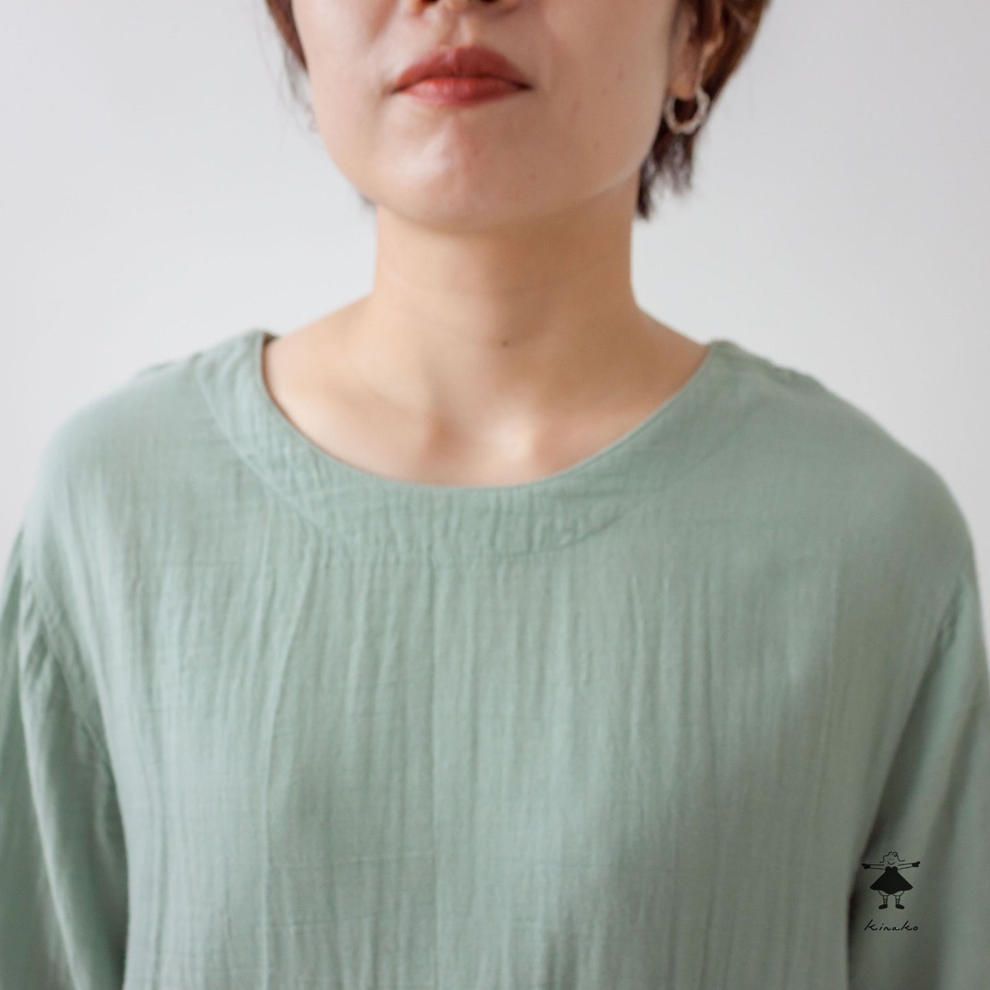 ダブルガーゼバルーンワンピース