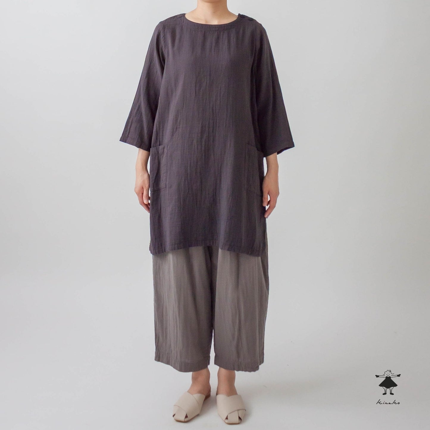 ダブルガーゼポケットワンピース