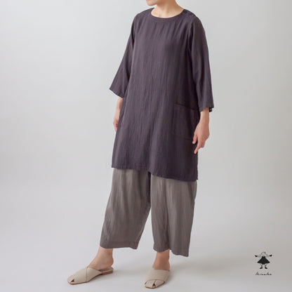 ダブルガーゼポケットワンピース