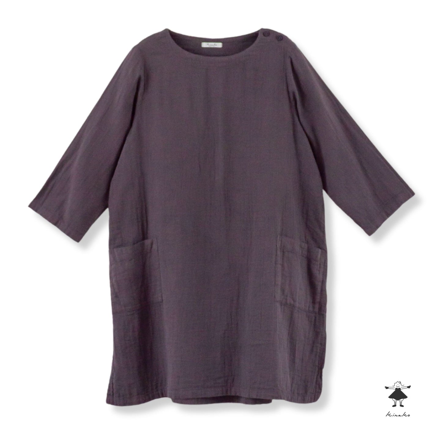 ダブルガーゼポケットワンピース