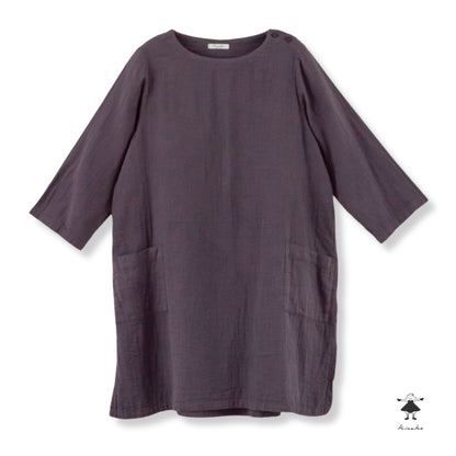 ダブルガーゼポケットワンピース