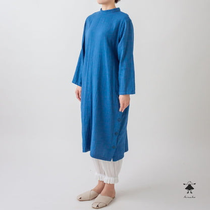 ダブルガーゼサイドスリットワンピース