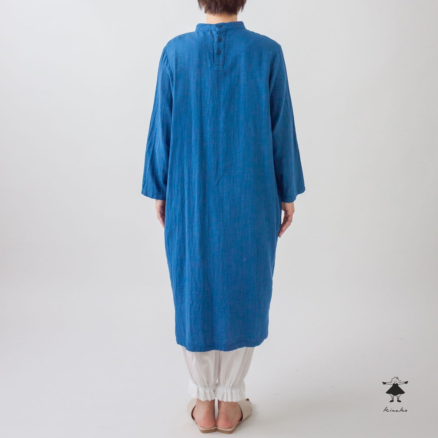 ダブルガーゼサイドスリットワンピース