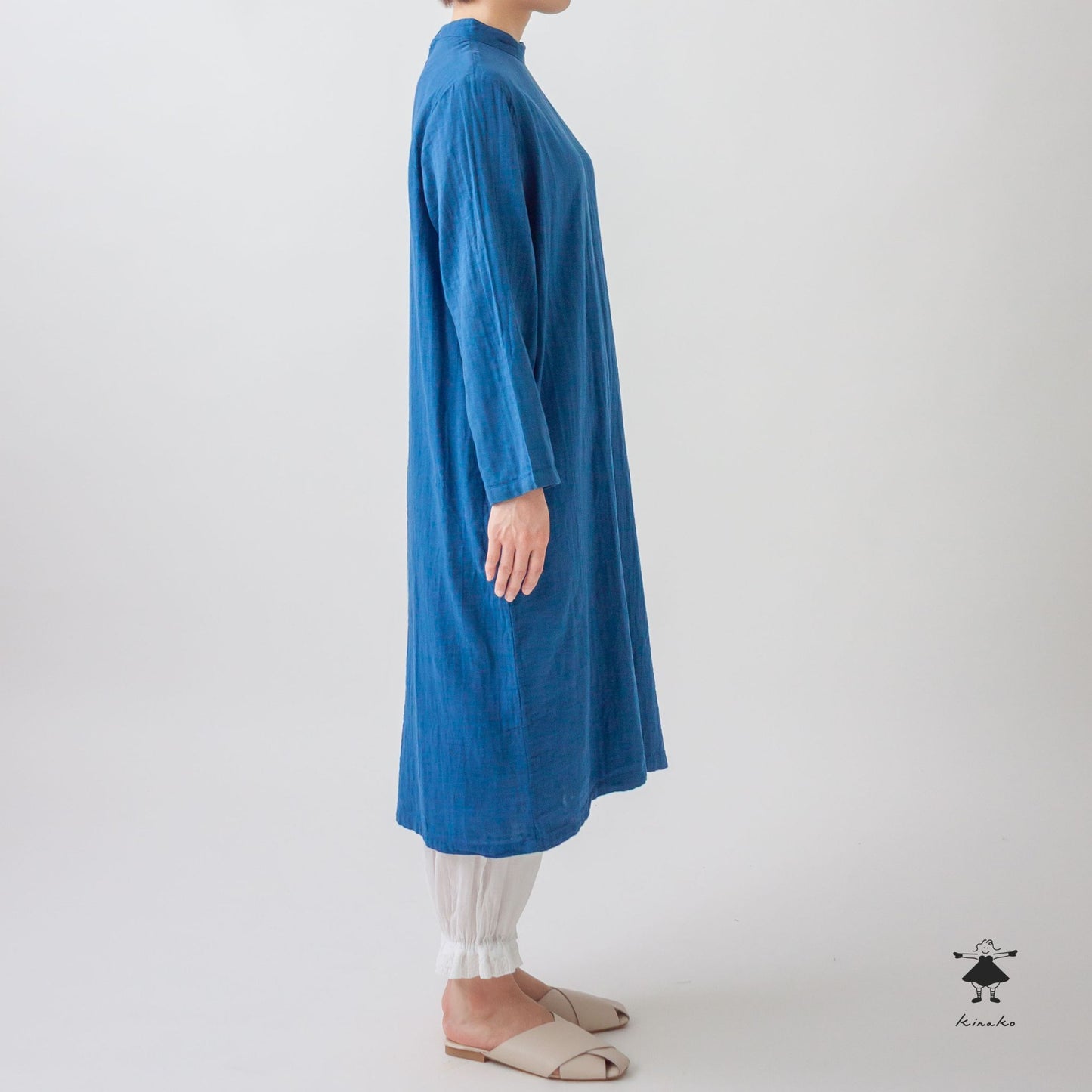 ダブルガーゼサイドスリットワンピース