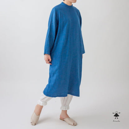 ダブルガーゼサイドスリットワンピース