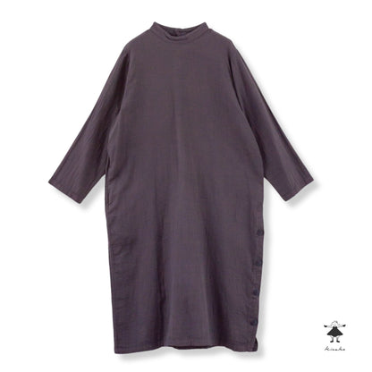 ダブルガーゼサイドスリットワンピース