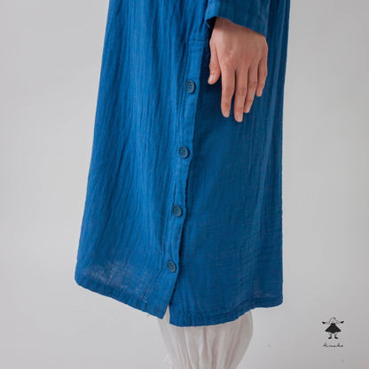 ダブルガーゼサイドスリットワンピース