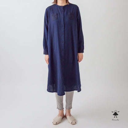 ダブルガーゼシャツワンピース