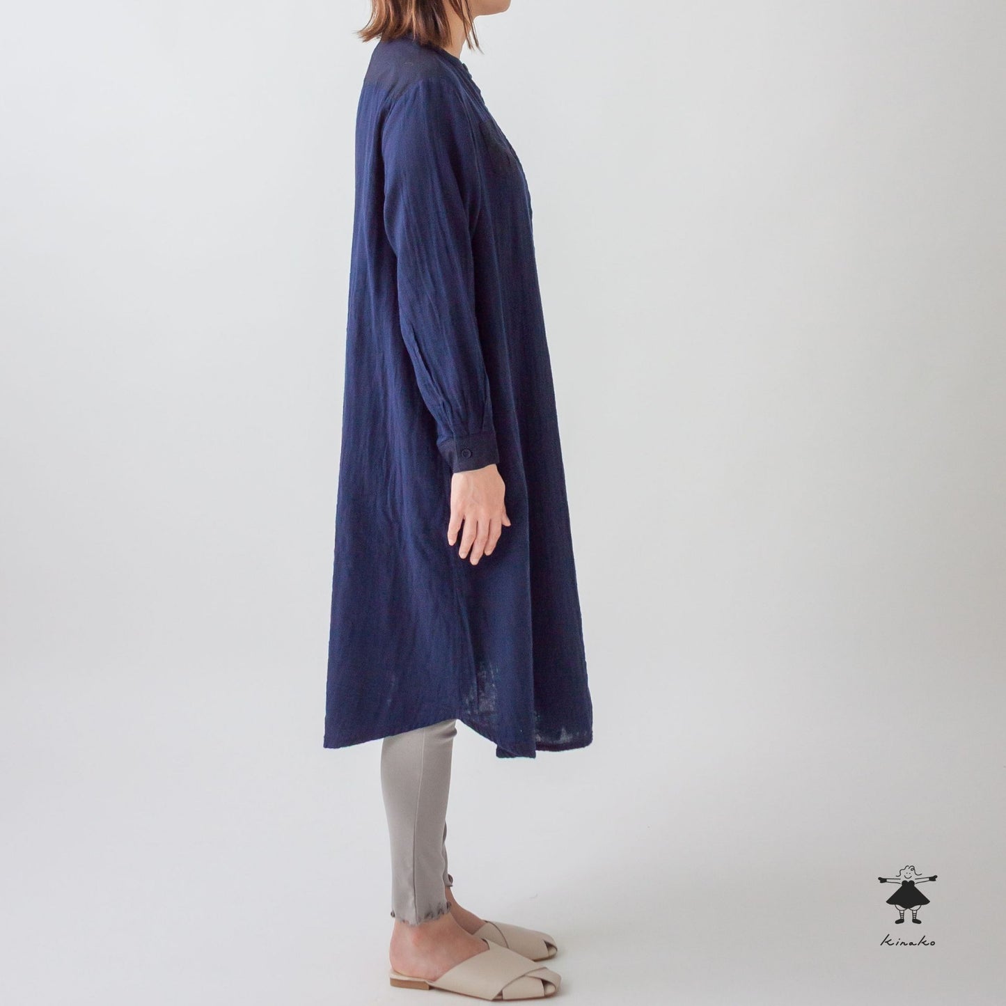 ダブルガーゼシャツワンピース