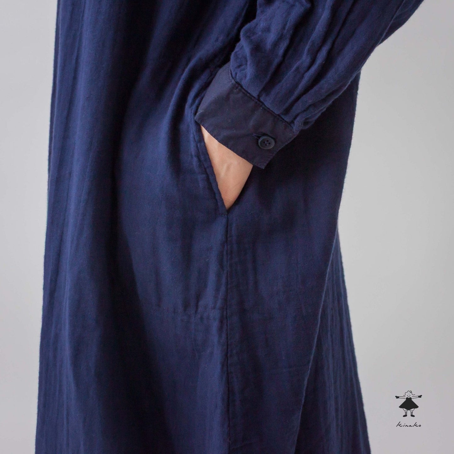 ダブルガーゼシャツワンピース