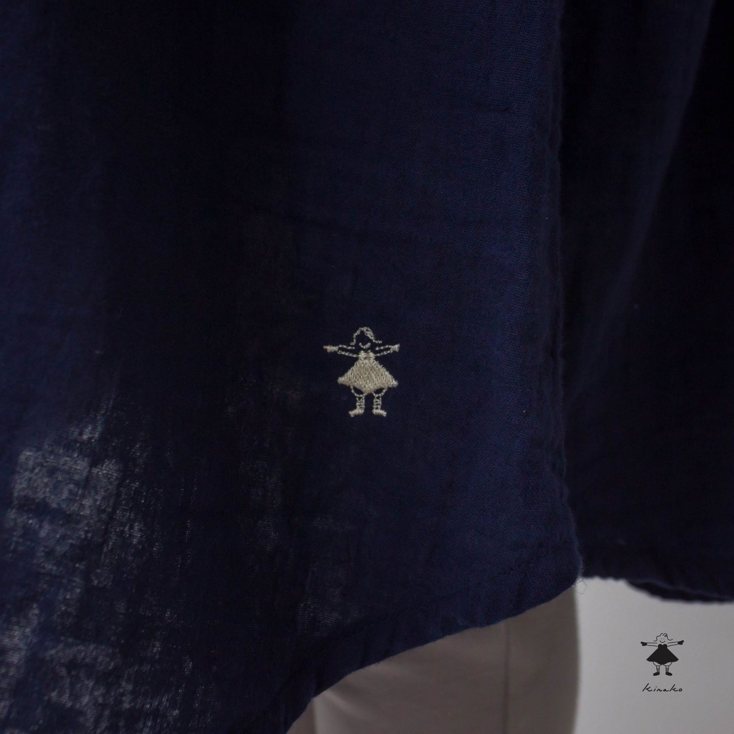 ダブルガーゼシャツワンピース