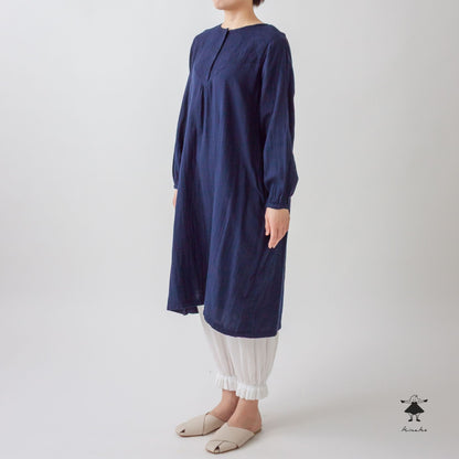 ダブルガーゼ胸切替ワンピース