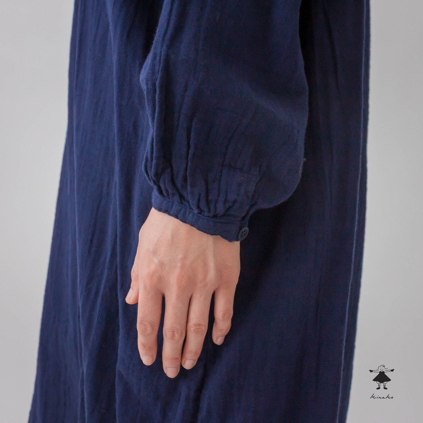 ダブルガーゼ胸切替ワンピース