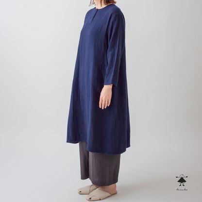 ダブルガーゼ後タックワンピース