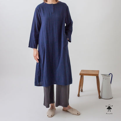 ダブルガーゼ後タックワンピース