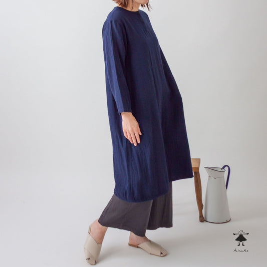 ダブルガーゼ後タックワンピース