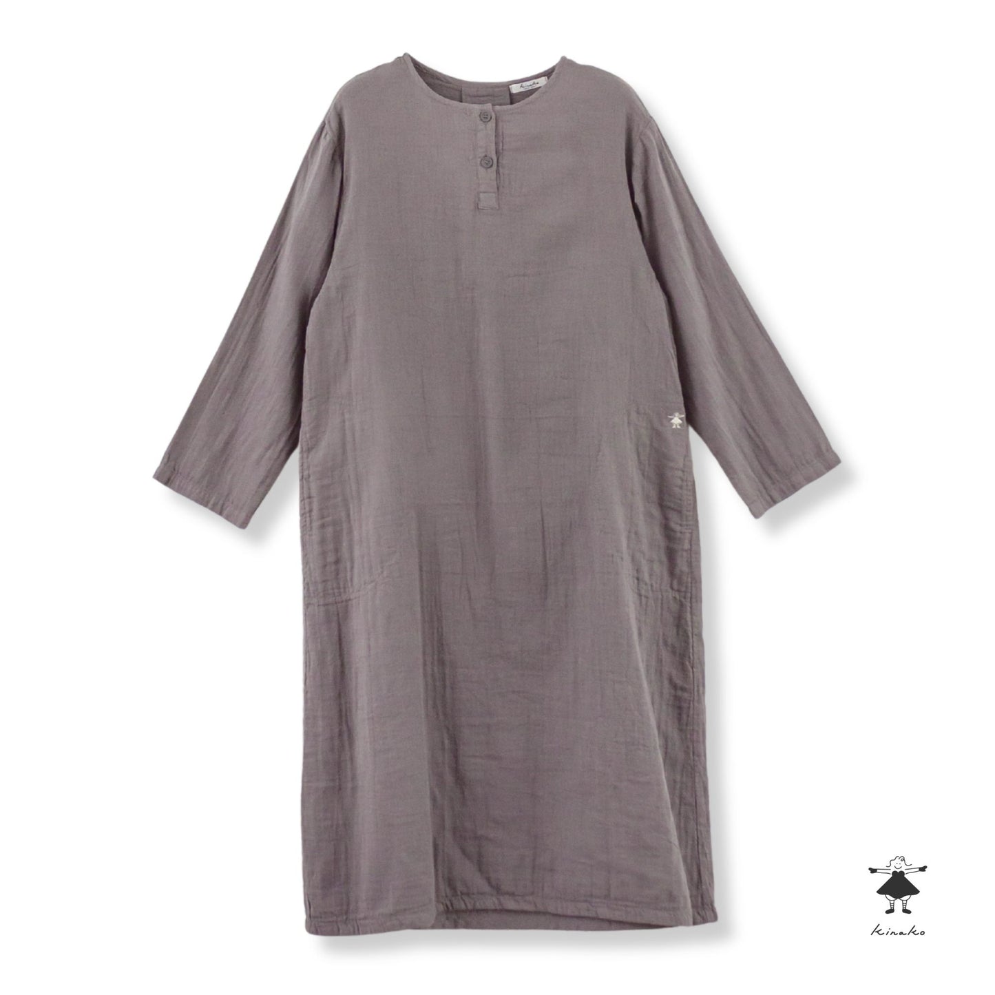 ダブルガーゼ後タックワンピース