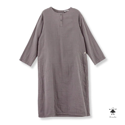 ダブルガーゼ後タックワンピース