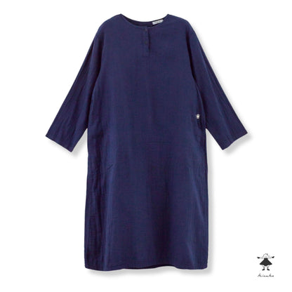 ダブルガーゼ後タックワンピース